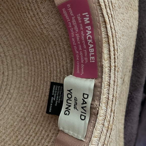 David and Young Tan Wide-Brim Hat - Picture 2 of 2